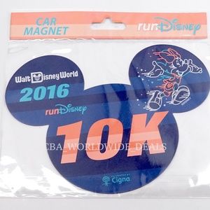 Disney runDisney 2016 Walt Disney World Marathon 10K Car Magnet
